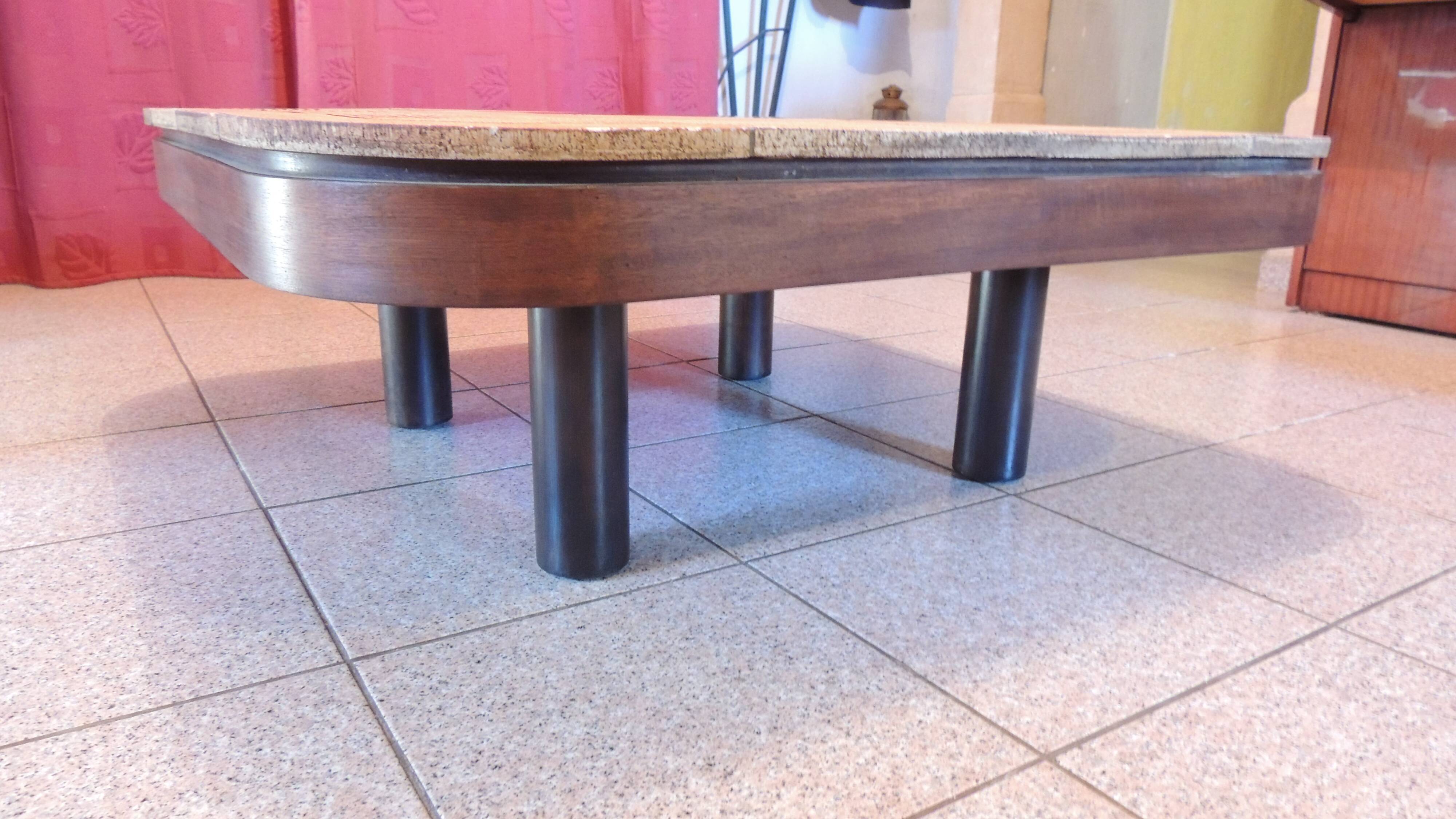 "Mambo" ceramic coffee table, Roger Capron, France, early 1970s