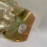 Vase vintage en verre tchèque par Jan Beranek pour Skrdlovice, années 1960
