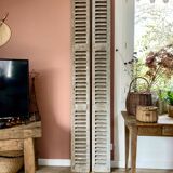 Set of 2 large old louvered shutters
