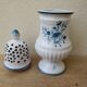Moustiers earthenware potpourri vase