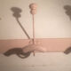 Vintage coat rack 3 hook 70cm