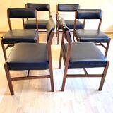 Design Alfred Cox 6 chairs 70s'