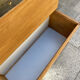 wooden and rattan chest