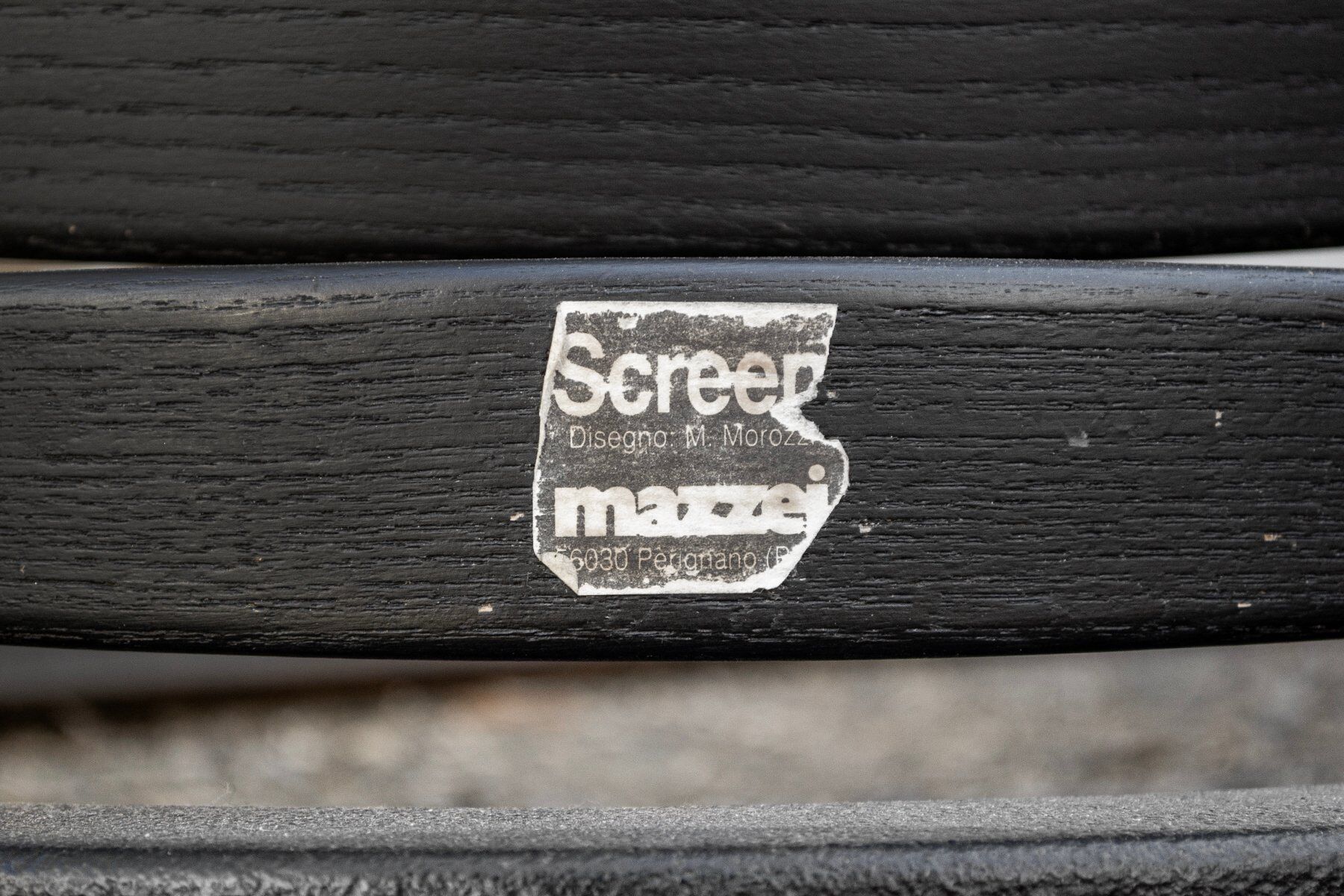 Black screen by Massimo Morozzi per Mazzei, year '80, set of 2
