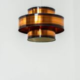 Pendel brutaliste en cuivre brûlé par Svend Aage Holm Sørensen (Danemark, années 1960).