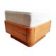Pouf en bois d'orme