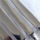 12 sfam dessert knives silver metal 21 cm