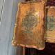 Table basse gigogne bois doré Italien vintage