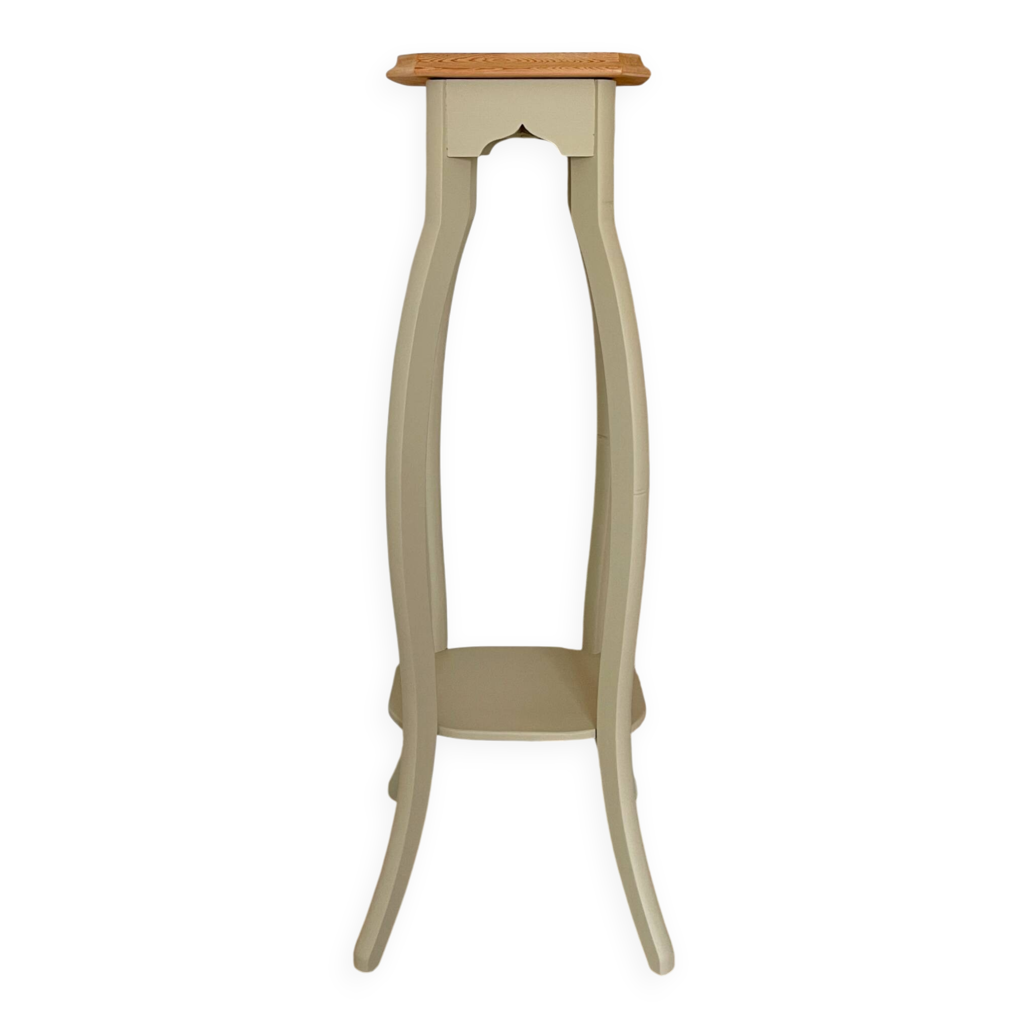 Plant stand/side table, redesigned in Artichoke Cream