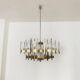 Large Italian Brutalist Chandelier by Gaetano Sciolari