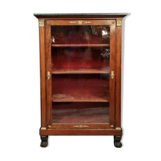 Empire era window library in mahogany around 1810