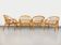Set of 4 vintage rattan armchairs from the 60s