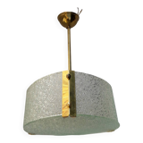 1970s glass pendant light