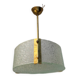 1970s glass pendant light