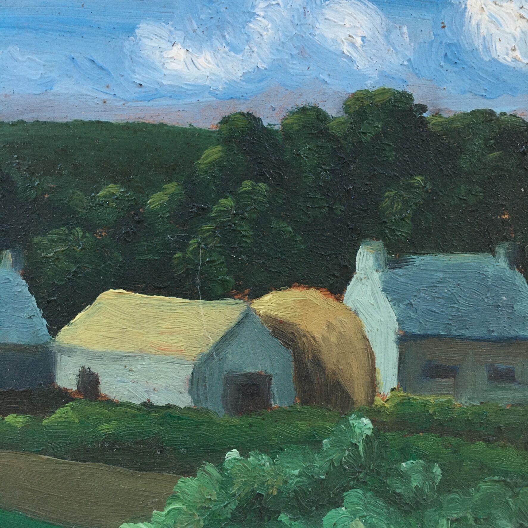 Countryside landscape table