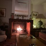 Wood fireplace