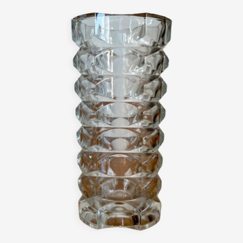 Crystal glass vase 1950