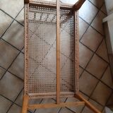 Piano bench end of empire style cane bed