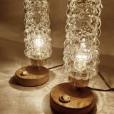 Pair Bubble Glass Scandinavian lights