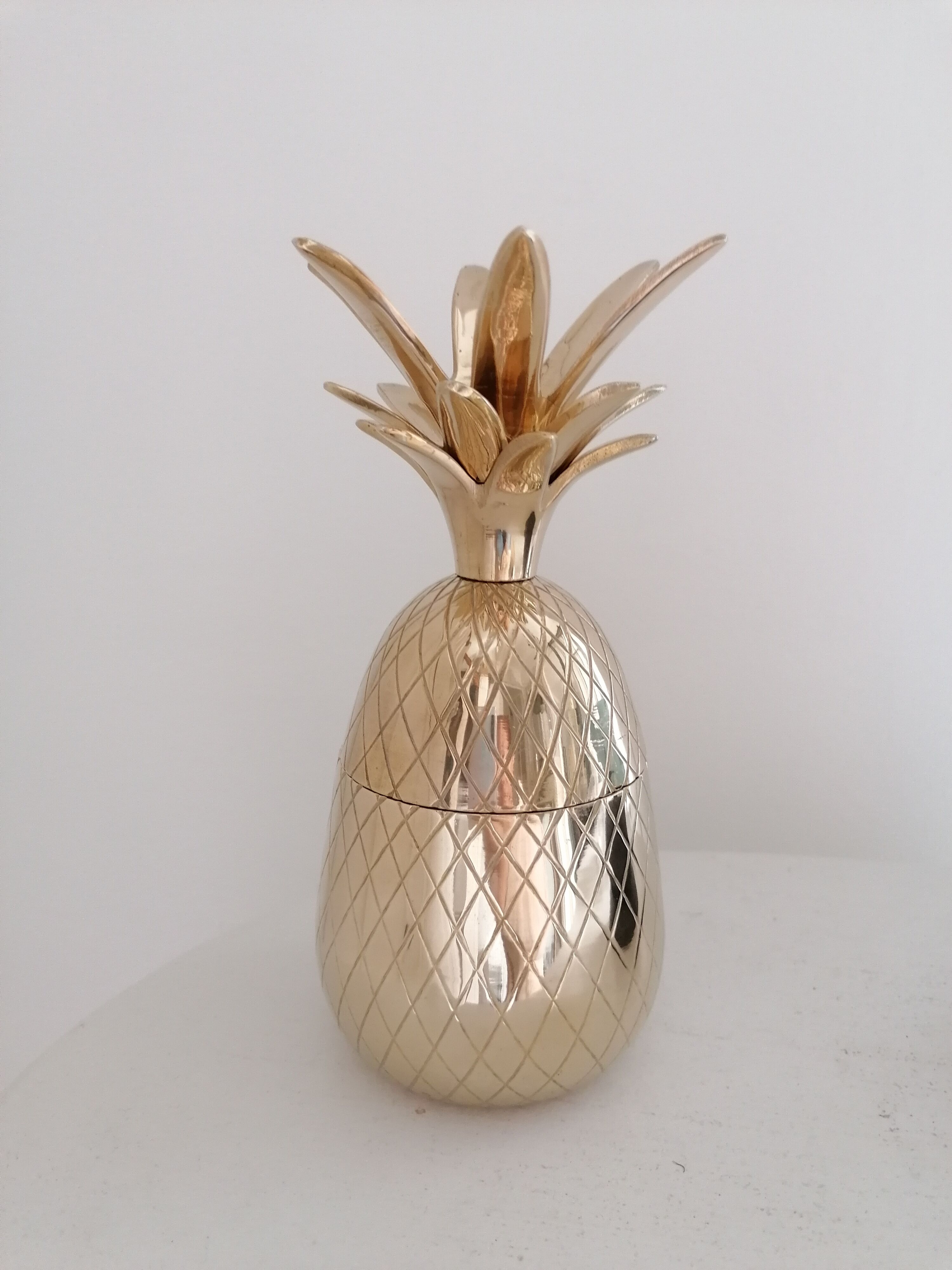 Pineapple brass box