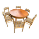 Table + 6 chaises baumann vintage 1970
