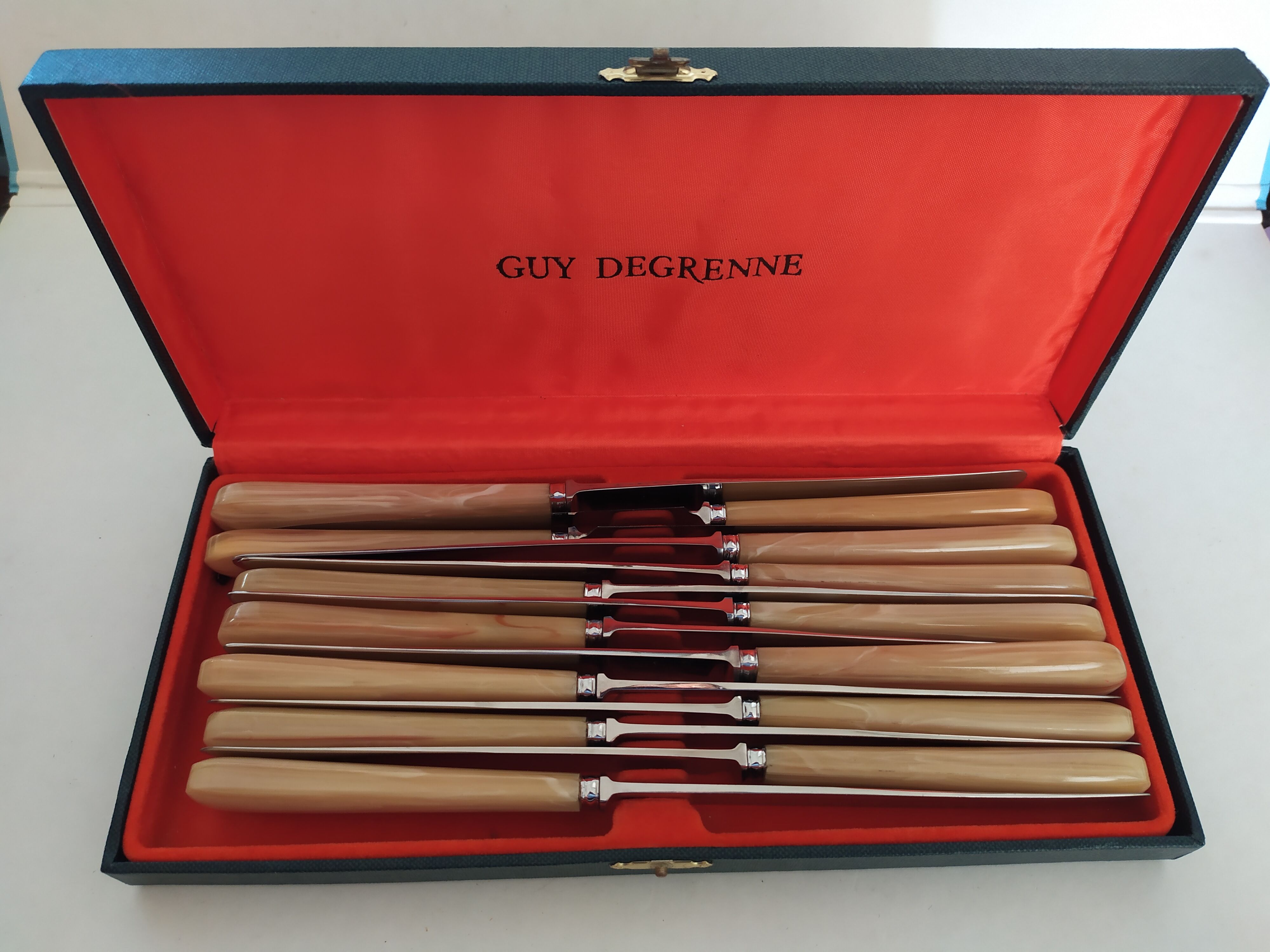 Cutlery set 14 table knives ace of trefle