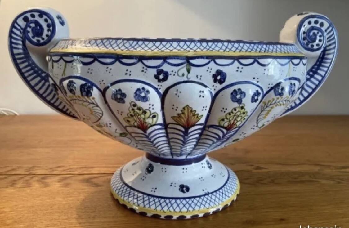 Old Rouen Earthenware Cup