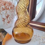 Vintage amber candle holder