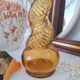 Vintage amber candle holder