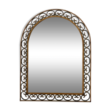 Miroir art déco en fer forgé