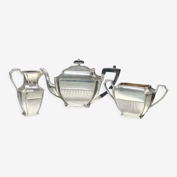 English tea set 1900 - 1920 in silver metal