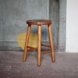 Vintage stool, wooden stool, occasional stool, plant stand, interior decor