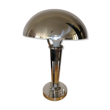 Lampe champignon chromée