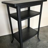Console table riveted metal 1940 industrial