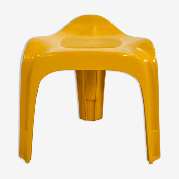 Yellow stool by Alexander Begge for Casala, 1970