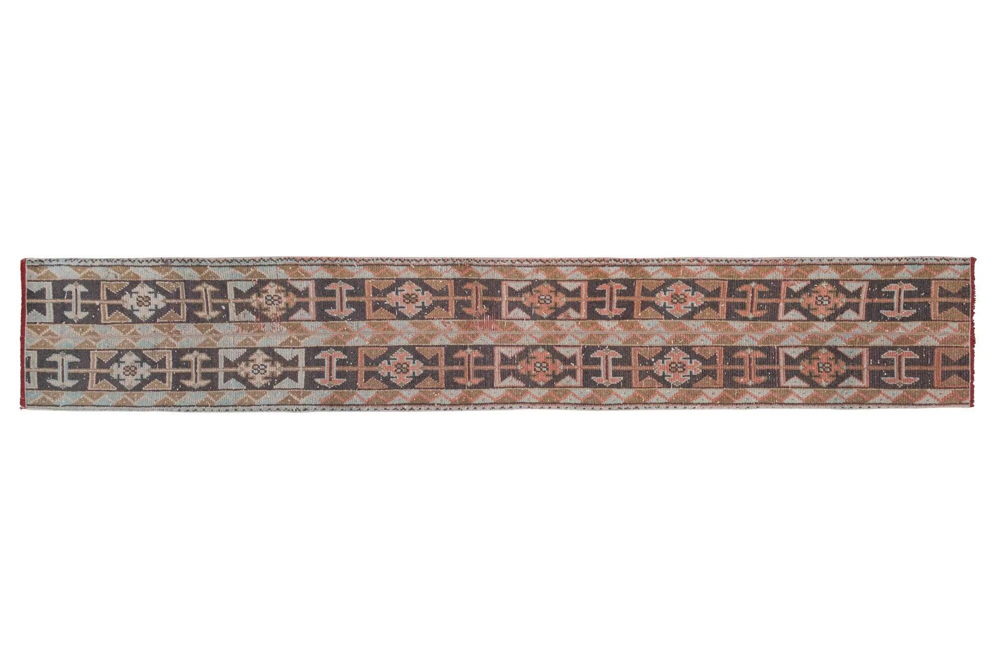 Vintage Turkish hallway rug 49x291 cm