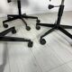 1/6 1950s vintage black architect desk chair by Jørgen Rasmussen for Labofa