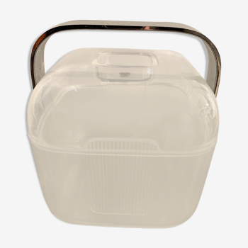 Italian ice bucket from Ambrogio Pozzi for Guzzini in Plexiglas