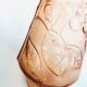 Old pink Empoli glass decanter 1960