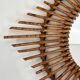 Rattan mirror in the shape of a star.