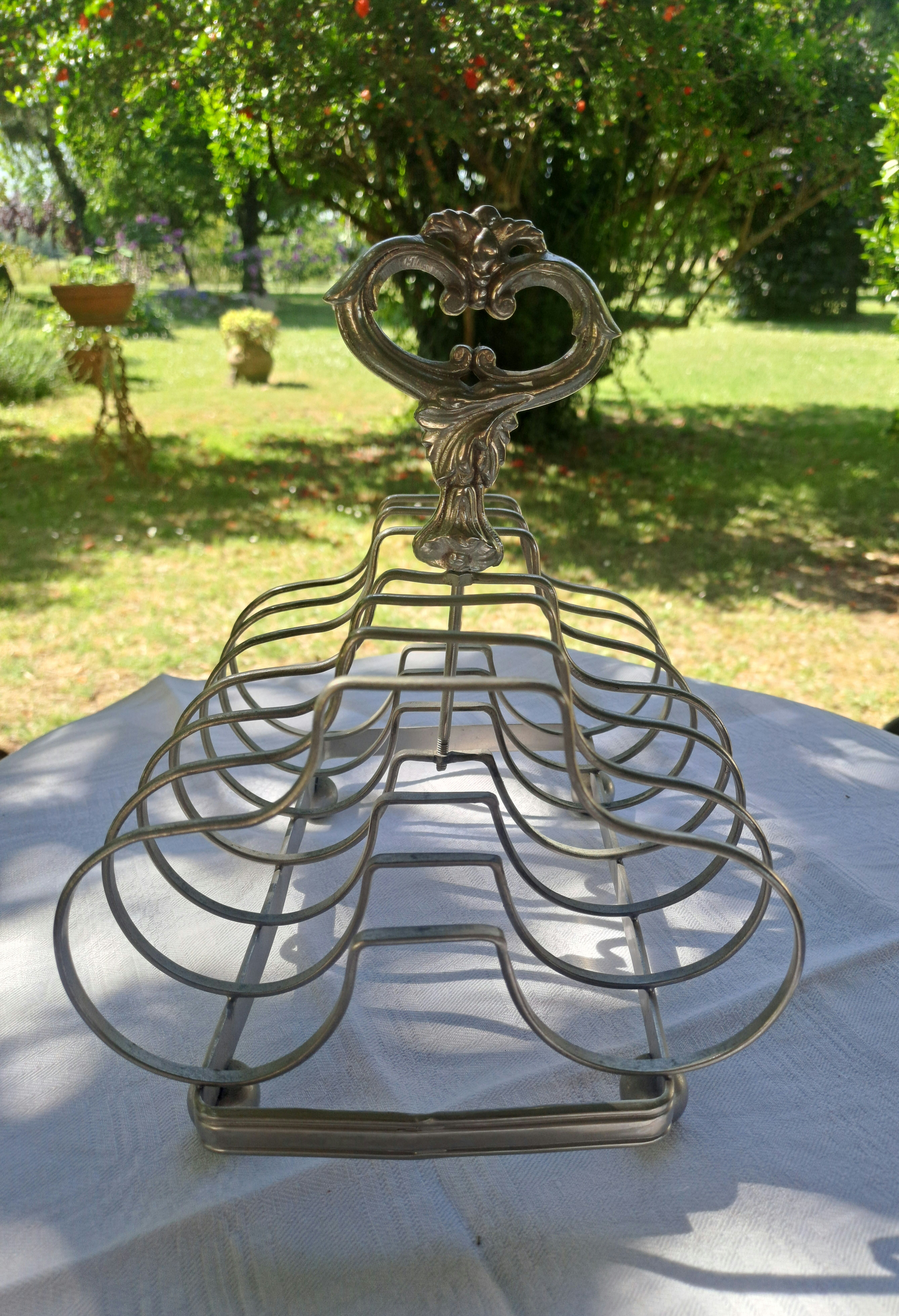 Silver-plated toast rack