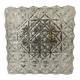 Vintage square molded glass ceiling light