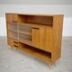 Buffet Vaisselier en bois blond Libena , ex Tchécoslovaquie 1970