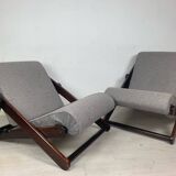 Pair of folding armchairs