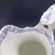 Large antique toilet bowl by Jules Vieillard Bordeaux with violet floral decoration.