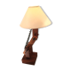 Daniel Pigeon's solid oak articulated lamp