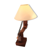 Daniel Pigeon's solid oak articulated lamp