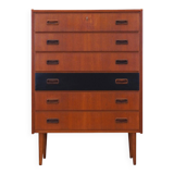 Teak chest of drawers, Danish design, 1970s, production: Denmark