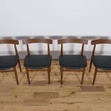 Mid-Century Teak Dining Table & Chairs by Hans Olsen for Frem Røjle, 1960s, Set of 5