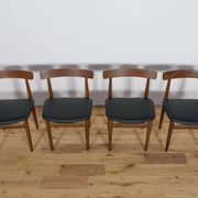 Mid-Century Teak Dining Table & Chairs by Hans Olsen for Frem Røjle, 1960s, Set of 5
